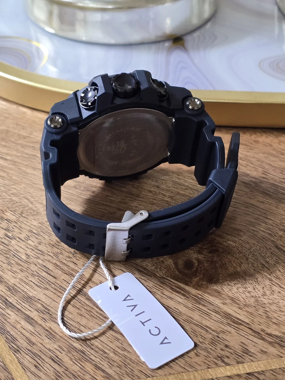 Ativa Black and Gold Digital Sports Watch - Water Resistant